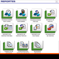 Pantalla para generación de reportes