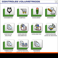 Pantalla para control volumetrico